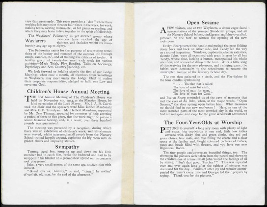 Archive 7 3 2a The Childrens House 1924 5